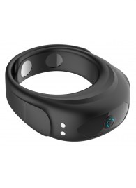 Черное эрекционное виброкольцо на ремешках - Boys of Toys - в Бийске купить с доставкой