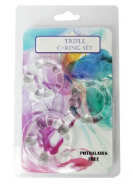 Набор из 3 эрекционных прозрачных колец - Boys of Toys - в Бийске купить с доставкой