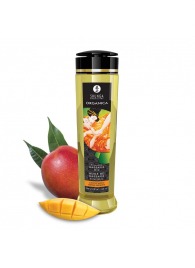 Массажное масло для тела Luscious Mango с ароматом манго - 240 мл. - Shunga - купить с доставкой в Бийске