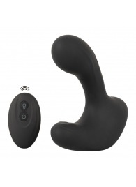Черная анальная вибропробка с функцией расширения RC Butt Plug with 3 functions - Orion - в Бийске купить с доставкой