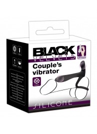 Черная насадка на член с вибрацией Couple’s Vibrator - Orion - в Бийске купить с доставкой