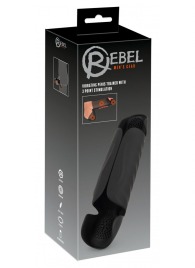 Черный вибромастурбатор с трехточечной стимуляцией Penis Trainer with 3 Point Stimulation - Orion - в Бийске купить с доставкой