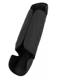 Черный вибромастурбатор с трехточечной стимуляцией Penis Trainer with 3 Point Stimulation - Orion - в Бийске купить с доставкой