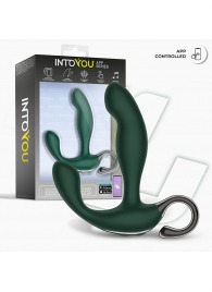 Зеленый вибромассажёр простаты Greeny - 12,8 см. - Intoyou - в Бийске купить с доставкой
