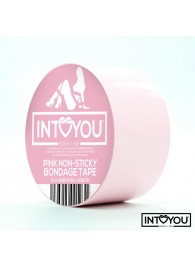 Розовый скотч для фиксации Non-Sticky Bondage Tape - 15 м. - Intoyou - купить с доставкой в Бийске