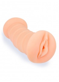 Телесный двусторонний мастурбатор с вибропулей и эрекционными кольцами в комплекте - Sexy Girl - в Бийске купить с доставкой