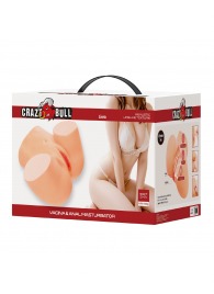 Телесный мастурбатор Liora с 2 любовными тоннелями - Baile - в Бийске купить с доставкой