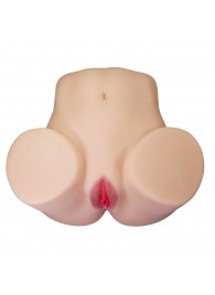 Телесный мастурбатор Julia с 2 любовными каналами - Baile - в Бийске купить с доставкой