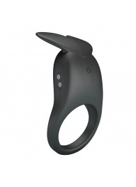 Черное перезаряжаемое виброкольцо Carlton - Baile - в Бийске купить с доставкой