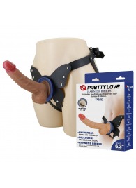 Поясной страпон Wells: трусики в форме бабочки и фаллоимитатор-насадка - Baile - купить с доставкой в Бийске