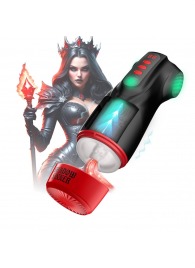 Интерактивный мастурбатор Raven с вакуумом, вибрацией и подсветкой - Shots Media BV - в Бийске купить с доставкой