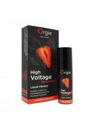 Жидкий вибратор Orgie High Voltage Strawberry - 15 мл. - ORGIE - купить с доставкой в Бийске