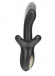 Черный вибратор с эффектом фрикций и посасывания - 23 см. - Ibiza