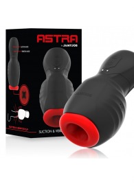 Черно-красный мастурбатор с вибрацией и всасыванием - JAMYJOB - в Бийске купить с доставкой