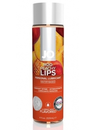 Лубрикант на водной основе с ароматом персика JO Flavored Peachy Lips - 120 мл. - System JO - купить с доставкой в Бийске