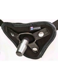 Страпон с 2 насадками и вибрацией UniStrap - 20 и 18 см. - LOVETOY (А-Полимер) - купить с доставкой в Бийске