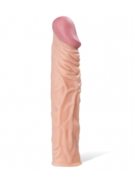 Насадка с ярко выраженной головкой и рельефным стволом - 19 см. - A-toys - в Бийске купить с доставкой