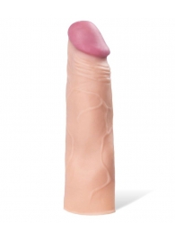 Реалистичная насадка с ярко выраженной головкой - 16,5 см. - A-toys - в Бийске купить с доставкой Реалистичная насадка с ярко выраженной головкой - 16,5 см. - A-toys - в Бийске купить с доставкой