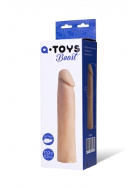 Реалистичная насадка с ярко выраженной головкой - 16,5 см. - A-toys - в Бийске купить с доставкой Реалистичная насадка с ярко выраженной головкой - 16,5 см. - A-toys - в Бийске купить с доставкой