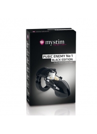 Пояс верности с электростимуляцией Mystim Pubic Enemy No1 Black Edition - MyStim - купить с доставкой в Бийске