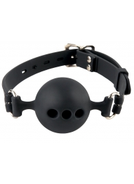 Силиконовый кляп-шар с отверстиями для дыхания Silicone Breathable Ball Gag Small - Pipedream - купить с доставкой в Бийске