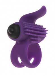 Эрекционное кольцо с подхватом мошонки и стимуляцией клитора Bullet Lastic Ring - Adrien Lastic - в Бийске купить с доставкой