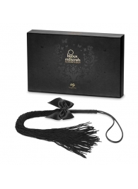 Чёрная плётка Lilly Whip Bijoux - Bijoux Indiscrets - купить с доставкой в Бийске
