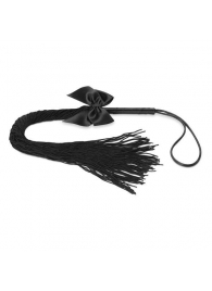 Чёрная плётка Lilly Whip Bijoux - Bijoux Indiscrets - купить с доставкой в Бийске