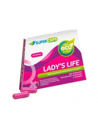 Возбуждающие капсулы Ladys Life - 14 капсул (0,35 гр.) - SuperCaps - купить с доставкой в Бийске