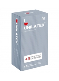 Презервативы с точками Unilatex Dotted - 12 шт. + 3 шт. в подарок - Unilatex - купить с доставкой в Бийске