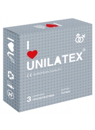 Презервативы с точками Unilatex Dotted - 3 шт. - Unilatex - купить с доставкой в Бийске