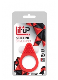 Красное эрекционное кольцо LIT-UP SILICONE STIMU RING 1 RED - Dream Toys - в Бийске купить с доставкой