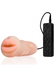 Мастурбатор-ротик с вибрацией REALSTUFF VIBRATING MASTURBATOR MOUTH - Dream Toys - в Бийске купить с доставкой