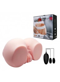 Телесный мастурбатор с двумя любовными тоннелями и вибрацией - Baile - в Бийске купить с доставкой
