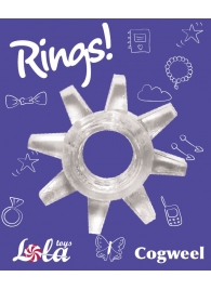 Прозрачное эрекционное кольцо Rings Cogweel - Lola Games - в Бийске купить с доставкой