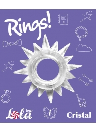 Прозрачное эрекционное кольцо Rings Cristal - Lola Games - в Бийске купить с доставкой