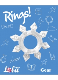 Прозрачное эрекционное кольцо Rings Gear - Lola Games - в Бийске купить с доставкой