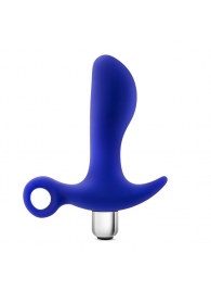Синий стимулятор простаты с ручкой-кольцом Performance Prostimulator 02 - Blush Novelties - в Бийске купить с доставкой