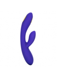 Фиолетовый вибратор с функцией электростимуляции Intimate E-Stimulator Dual Wand - 21,5 см. - California Exotic Novelties - купить с доставкой в Бийске