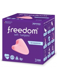 Женские гигиенические тампоны без веревочки FREEDOM normal - 3 шт. - Freedom - купить с доставкой в Бийске