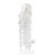 Закрытая прозрачная рельефная насадка Crystal sleeve - 13 см. - Erowoman-Eroman - в Бийске купить с доставкой