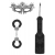 Черный игровой набор Introductory Bondage Kit №4 - Shots Media BV - купить с доставкой в Бийске