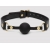 Черный кляп-шар Bound to You Faux Leather Ball Gag - Fifty Shades of Grey - купить с доставкой в Бийске