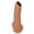 Телесная насадка с усиками и открытой головкой Nude Sleeve M - 12 см. - KOKOS - в Бийске купить с доставкой