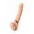 Телесный безремневой вибрострапон Vibrating Bendable Strap-On L - Strap-on-me - купить с доставкой в Бийске