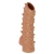 Телесная насадка с шипами и открытой головкой Nude Sleeve S - 10 см. - KOKOS - в Бийске купить с доставкой