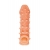 Телесная закрытая насадка с пупырышками Cock Sleeve Size M - 15,6 см. - KOKOS - в Бийске купить с доставкой