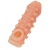 Телесная закрытая насадка с шариками Cock Sleeve Size S - 13,8 см. - KOKOS - в Бийске купить с доставкой