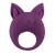 Фиолетовое перезаряжаемое эрекционное кольцо Kitten Kiki - Lola Games - в Бийске купить с доставкой