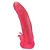 Розовая насадка для страпона с клиторальными лепестками - 18,5 см. - LOVETOY (А-Полимер) - купить с доставкой в Бийске